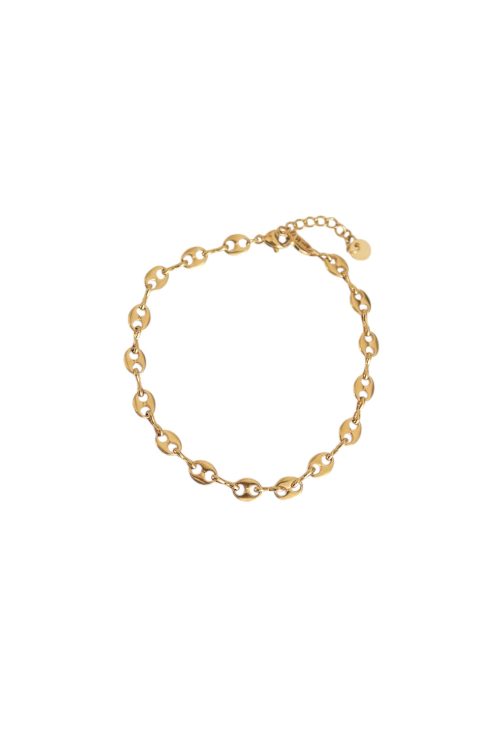 Pulseira dourada tornozelo