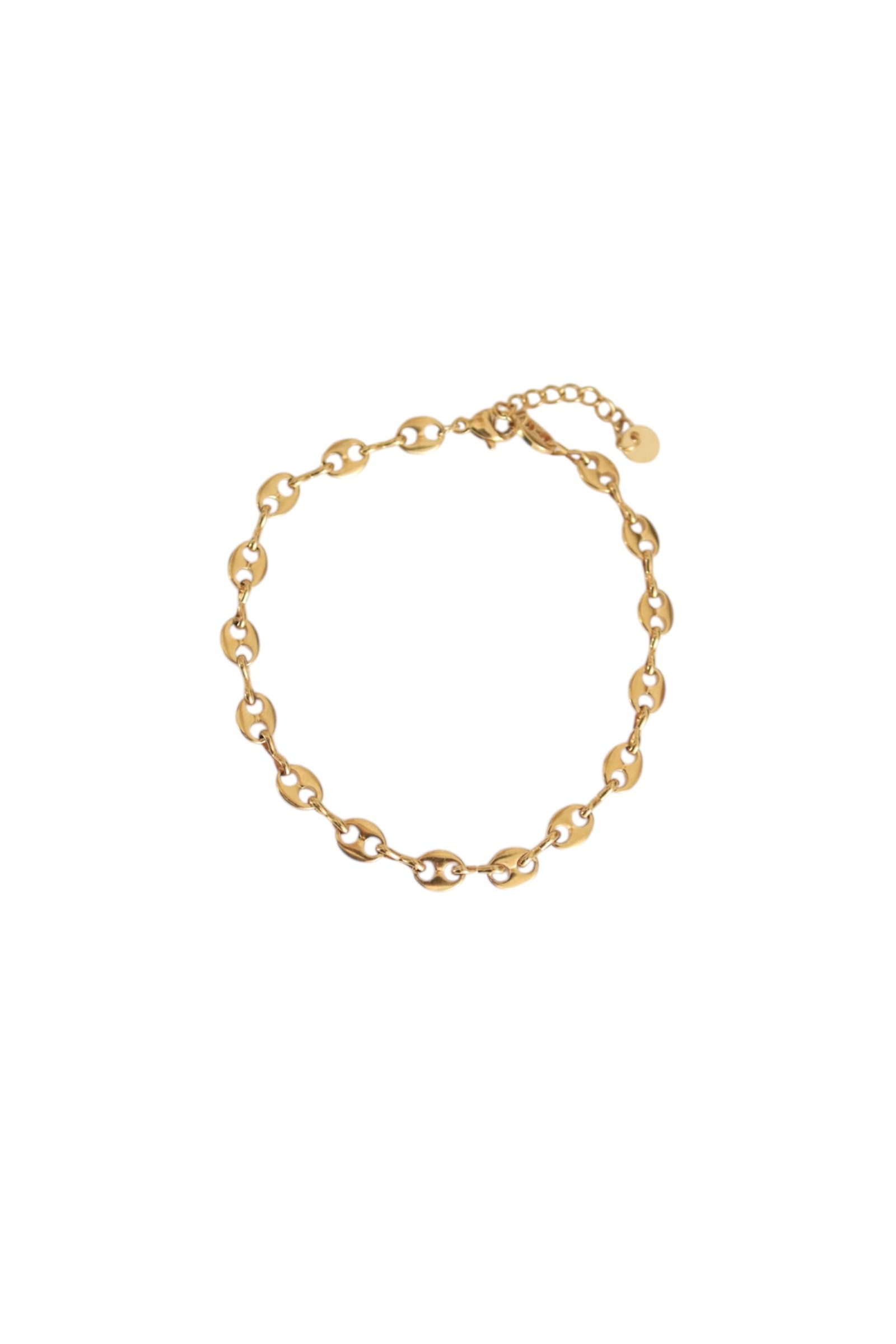 Pulseira dourada tornozelo